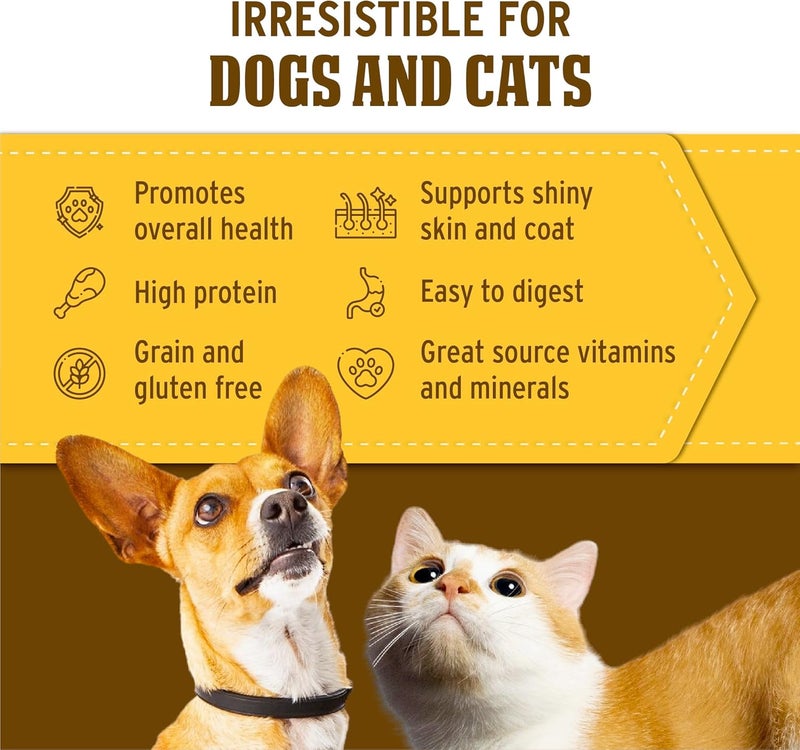 Nutri Bites Natural Chicken Meal Topper for Dogs and Cats - Enhances Coat, Immunity, and Joint Health - 1 Pack - Premium Pet Food Supplement with Omega-3 - Wholesome and Delicious Nutrition for Happy Pets - Image 4