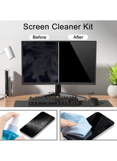 Handboss All in one Screen Cleaner Spray, TV Computer Laptop Touchscreen Mist Cleaning Kit, Large Screen Cleaner Bottle for Laptop, Phone, Ipad, with Microfiber Cloth Wipes  - Image 4