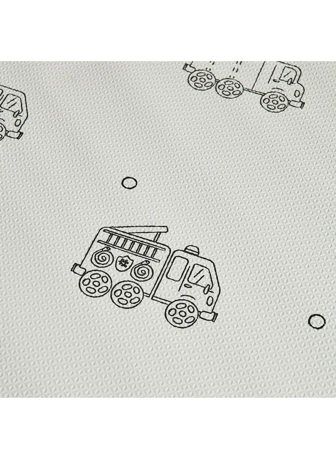 Home Box Mystify Toy Trucks Circular Mat 120 x 120 cm