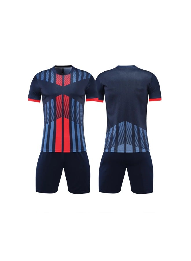 Lb-2203 Sapphire Blue Short Sleeve Football Jersey - Image 1