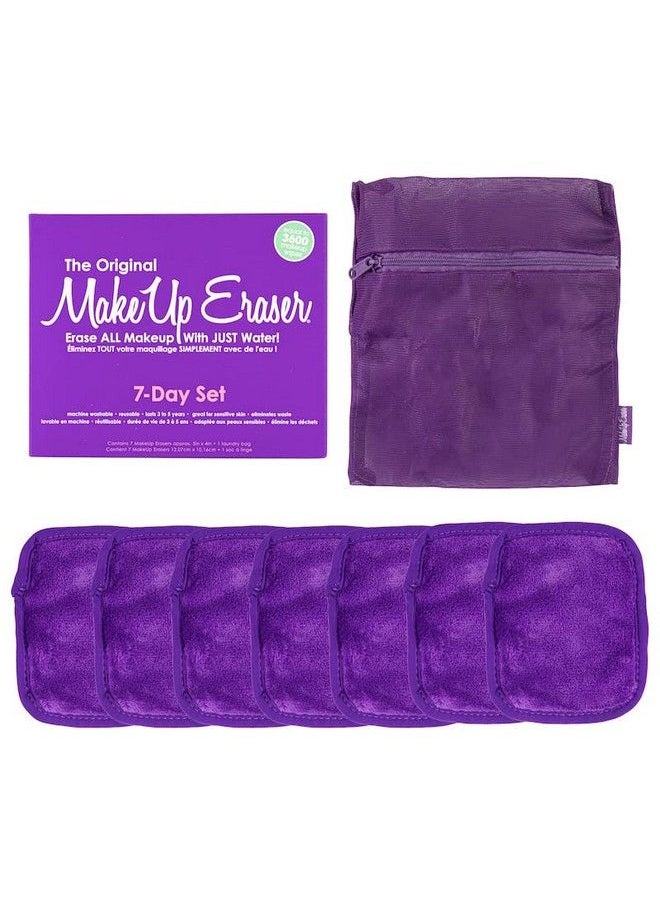 Makeup Eraser - Queen Purple 7 Day Set Erase All Makeup With Just Water Including Waterproof Mascara Eyeliner Foundation Lipstick And More - Image 1