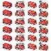 Conagel 24 Pcs Mini Pullback Fire Truck Toy Bulk Small Fire Trucks Toy Plastic Fire Engine Toy Trucks for Firefighter Birthday Party Supplies 4 Styles - Image 2