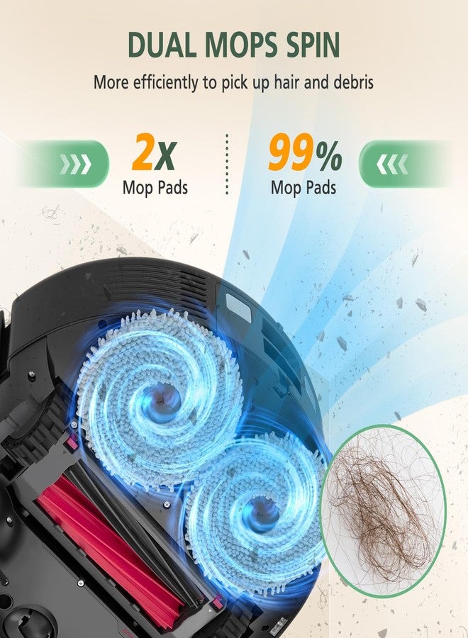 isinlive 8 عبوات من أقمشة الممسحة الدقيقة لجهاز تنظيف الأرضيات Q Revo/Qrevo S/Qrevo Pro/Qrevo Slim/Qrevo MaxV/Qrevo Master/Qrevo Plus/Qrevo Edge/Qrevo Curv/روبوت مكنسة ساروس Z70، قطع غيار بديلة لوسادة ممسحة Qrevo Pro - Image 3