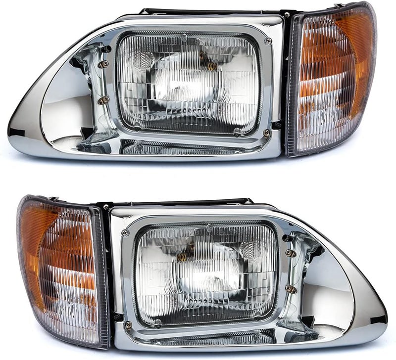 High Soar Headlights Assembly for International 9200 9400 5900 - Driver & Passenger Side (A Pair) - Image 2