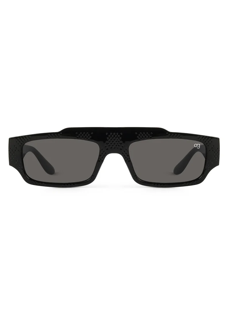 Woggles  Designer Black Rectangle Sunglasses| Men &Women| 100% Uv Protection  | Best Price UAE