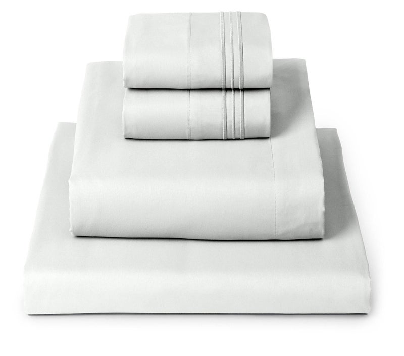 Mellanni Queen Sheets Set - 4 PC Iconic Collection Bedding - Hotel Luxury, Extra Soft, Cooling Bed Sheets - Wrinkle, Fade, Stain Resistant (Queen, Ivory) - Image 1