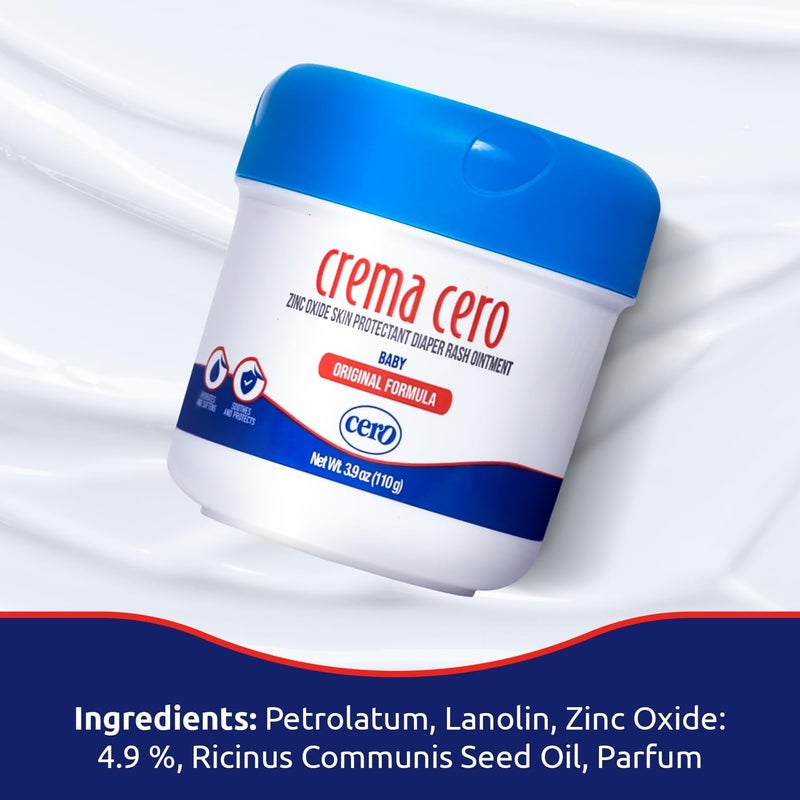 Cero Crema Cero Diaper Rash Cream for Baby With Zinc Oxide  HighStrength Diaper Cream for Quick Relief and Protection  Hydrating and Soothing Baby Balm  39oz - Image 4