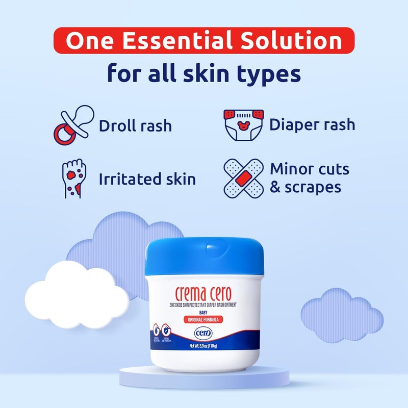 Cero Crema Cero Diaper Rash Cream for Baby With Zinc Oxide  HighStrength Diaper Cream for Quick Relief and Protection  Hydrating and Soothing Baby Balm  39oz - Image 3