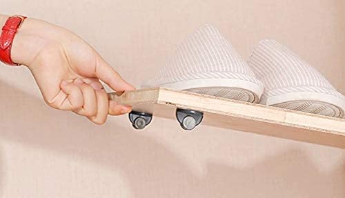 FEDDE 4Pcs Adhesive Casters Round Rollers for Cabinet Drawer Box Furniture Directional Wheels for Bin - Image 4