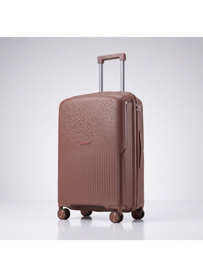 Eagle Express Neon X 24 Inch Medium Luggage Brown, PP Hard Shell Check-In Trolley Suitcase with Lightweight Design, Scratch Resistant Travel Bag, 360 Spinner Wheels, Secure Lock System and 2 Year Warranty - Image 1