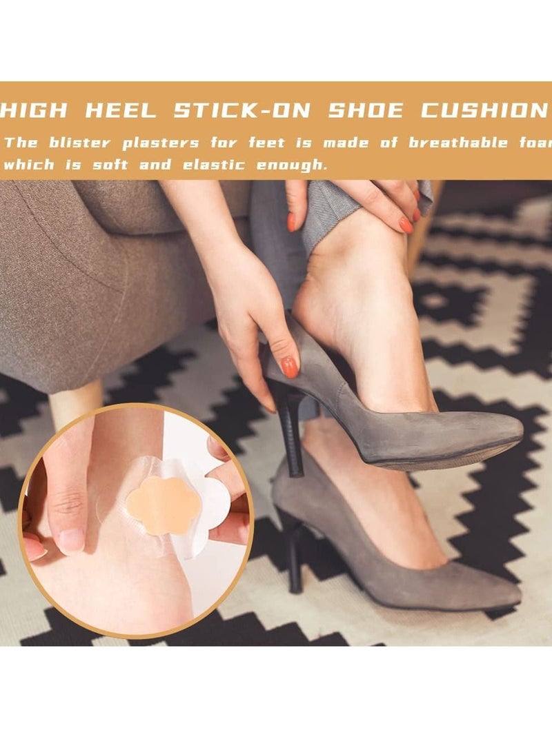 SYOSI 60 Pcs Invisible Blister Cushion Pad Waterproof Adhesive Foam Foot Care Tape for Heel Toe and Guard Skin Moleskin Feet Chafing Prevention 3 Patterns - Image 5