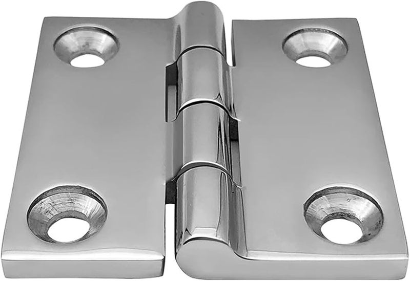 316 Stainless Steel Marine Boat Square Deck Door Hinge Polished Hardware 38x38mm 4pcs - Image 1