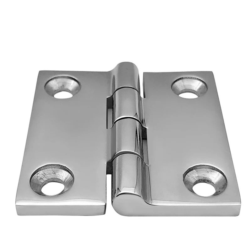 316 Stainless Steel Marine Boat Square Deck Door Hinge Polished Hardware 38x38mm 4pcs - Image 2