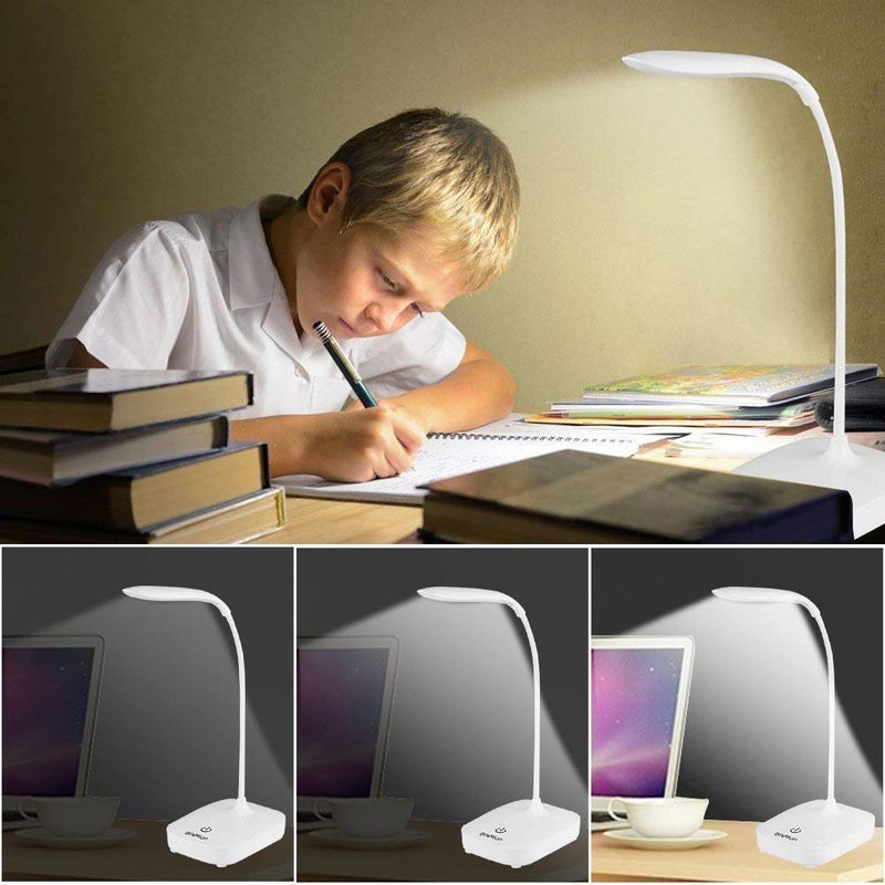 Birud Touch Control Broad Base Led Table LampStudy LampNight Lamp with 3 Brightness Levels - Image 5