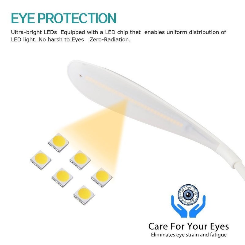 Birud Touch Control Broad Base Led Table LampStudy LampNight Lamp with 3 Brightness Levels - Image 2