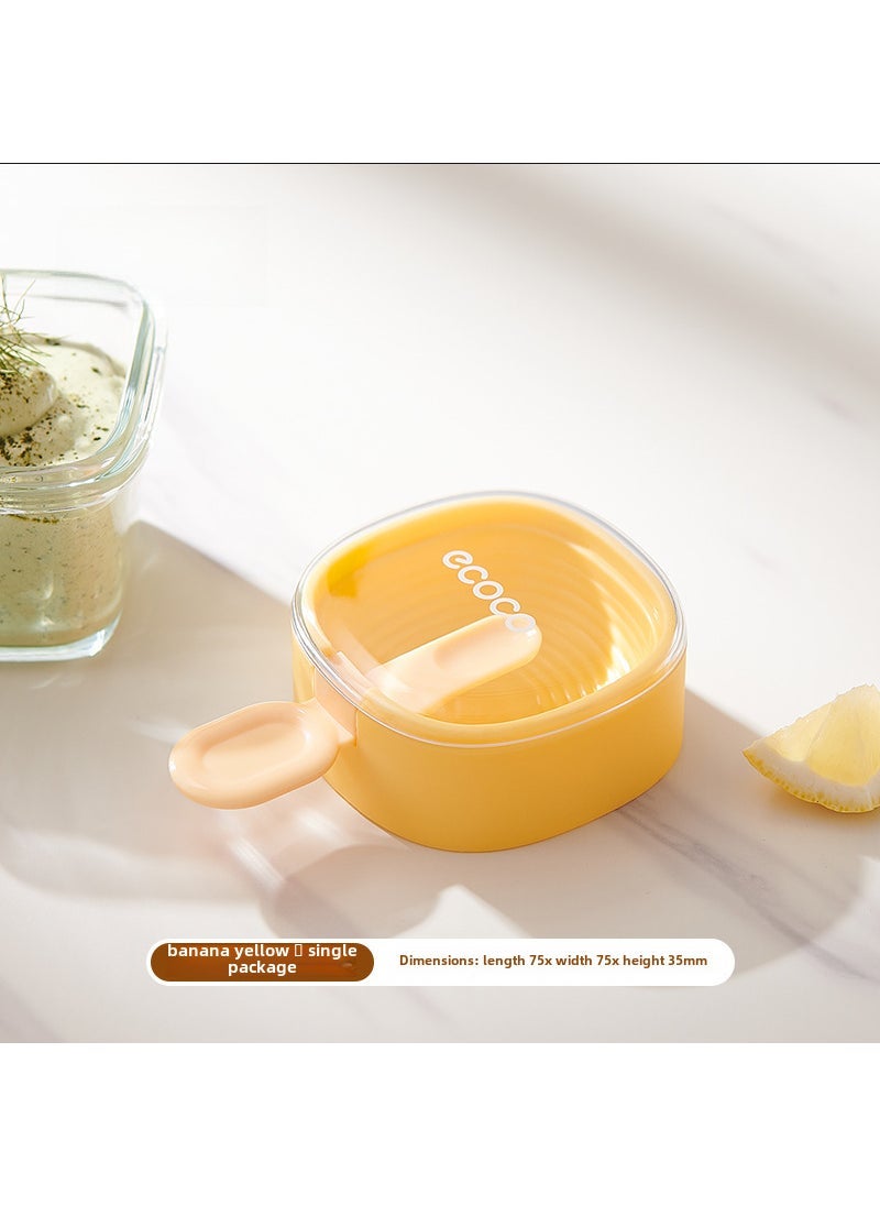Arabest - Home Ice Cream Mold Silicone Food-Grade Popsicle Maker Texture-Banana Yellow-One Layer - Image 1