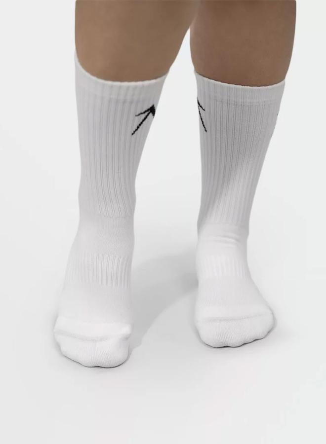 Wizard Pack of 3 - White Crew Dry Touch Socks - Image 3