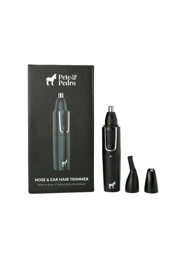 Pete & Pedro Nose & Ear Hair Trimmer Clipper Has 3 Attachments for Nose/Ear, Eyebrows Trimming, & Facial Hair Detailing | for Men & Women, Stainless Steel, Wet/Dry, USB | As Seen on Shark Tank - pzsku/Z059199D996040C5DF4E0Z/45/_/1728311400/93867d0e-a2e9-44cf-a24d-d5b533c5e844