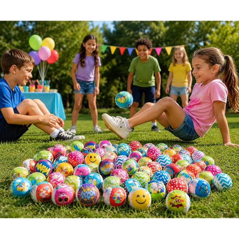 Fun Express Hacky Sack Kick Balls - Bulk Assortment of 100 Mini Balls - Perfect for Indoor or Outdoor Play - Hacky Sack Party Favors - Image 5