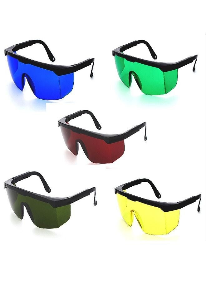 Semi Rimless Shield Laser Safety Glasses Dark Green/Black - Image 4