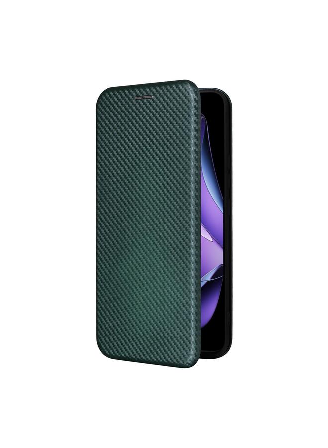 اس-توب جراب هاتف OPPO Reno13 F 5G مصنوع من ألياف الكربون والجلد القابل للطي - Image 3