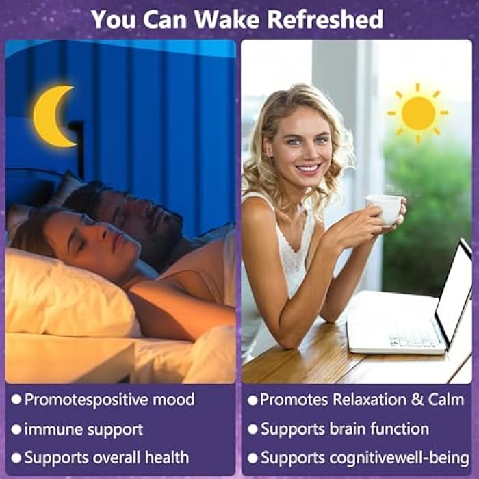OMOGS Melatonin, Fast Dissolve Melatonin 10mg Tablets, with L-Theanine, L-Glycine & Vitamin, Supports Relaxation & Healthy Sleep Cycles, Strawberry Flavor, 120-Day Supply - Image 4