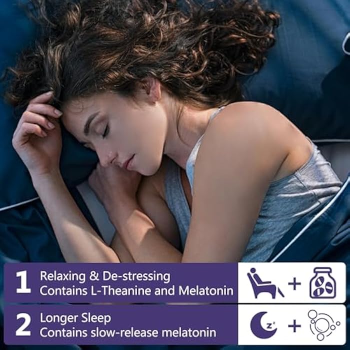 OMOGS Melatonin, Fast Dissolve Melatonin 10mg Tablets, with L-Theanine, L-Glycine & Vitamin, Supports Relaxation & Healthy Sleep Cycles, Strawberry Flavor, 120-Day Supply - Image 5