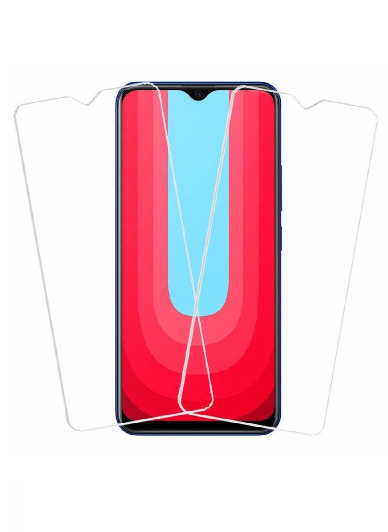 Super 2 Pieces Tempered Glass Screen Protector Clear Designed For vivo U20 Full Screen Coverage And Bubble Free - Image 1