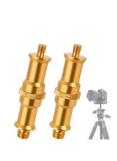Y&D Camera Tripod Threaded Adapter, 2Pcs 1/4 to 3/8 Screw Thread Adapter Set Camera, Accessories for Monopod Ballhead Light Stand Shoulder Rig (Gold)  - Image 1