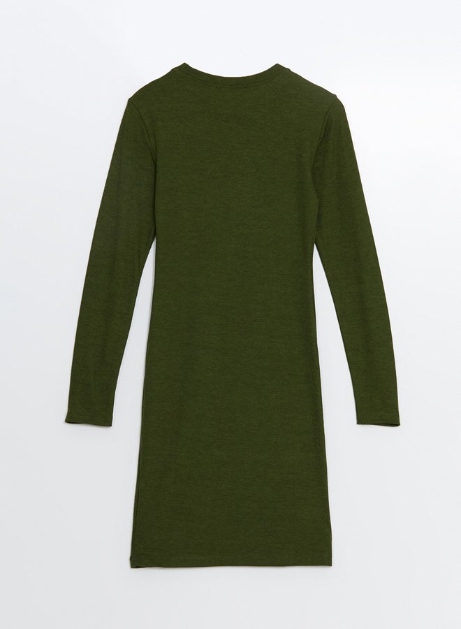LC WAIKIKI Women's Crew Neck Straight Bodycon Dress  - Image 5