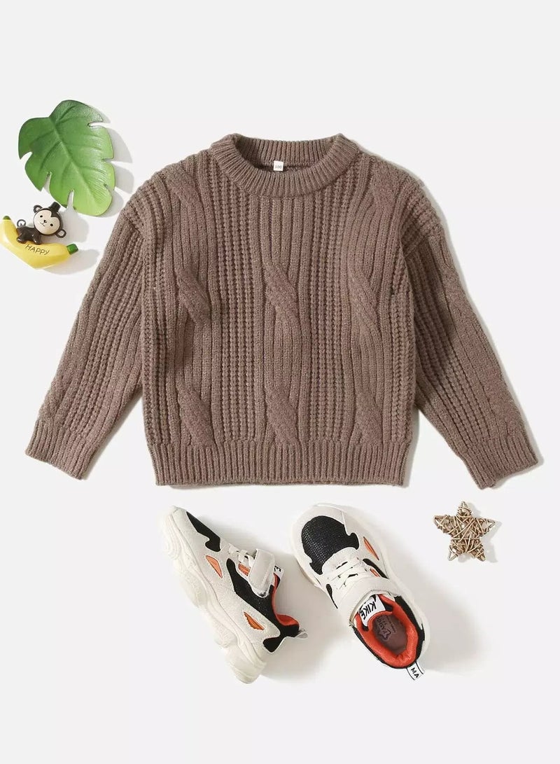 Toddler Boys Cable Knit Sweater - Image 1