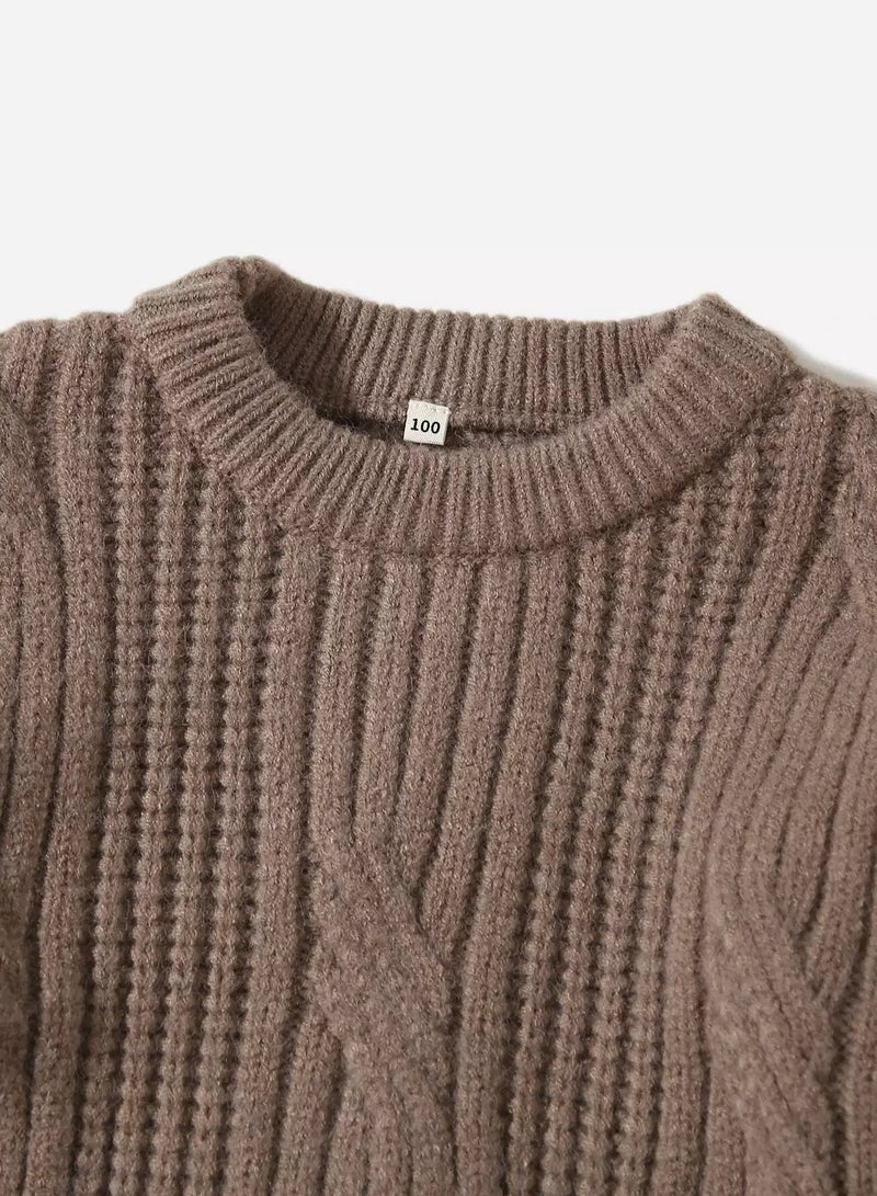 Toddler Boys Cable Knit Sweater - Image 4