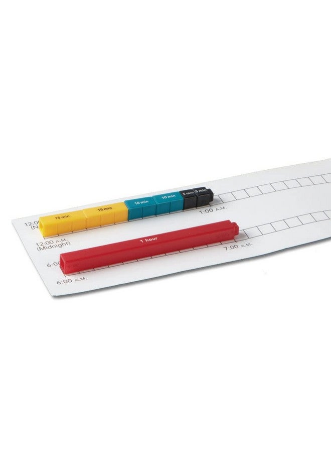 hand2mind hand2mind Elapsed Time Rods, Telling Time, Math Manipulatives, Clocks for Kids Learning to Tell Time, Classroom Supplies for Teachers Elementary, Analog Clock Learning (Set of 74) - Image 3