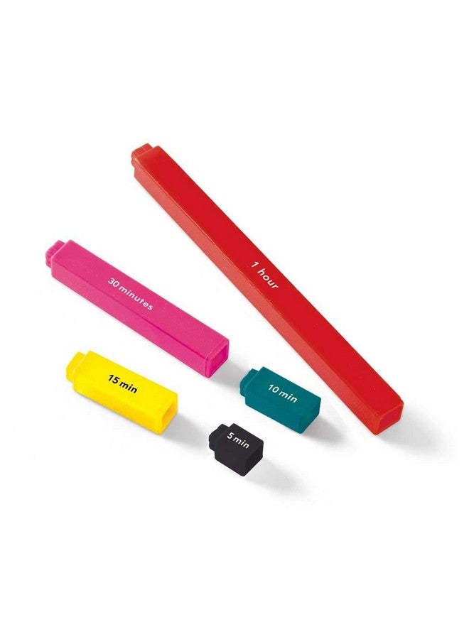 hand2mind hand2mind Elapsed Time Rods, Telling Time, Math Manipulatives, Clocks for Kids Learning to Tell Time, Classroom Supplies for Teachers Elementary, Analog Clock Learning (Set of 74) - Image 1