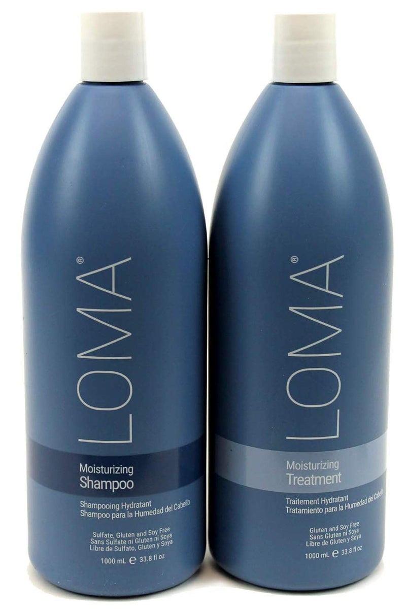 LOMA Moisturizing Shampoo and Moisturizing Treatment DUO PACK 33 Ounce Liter