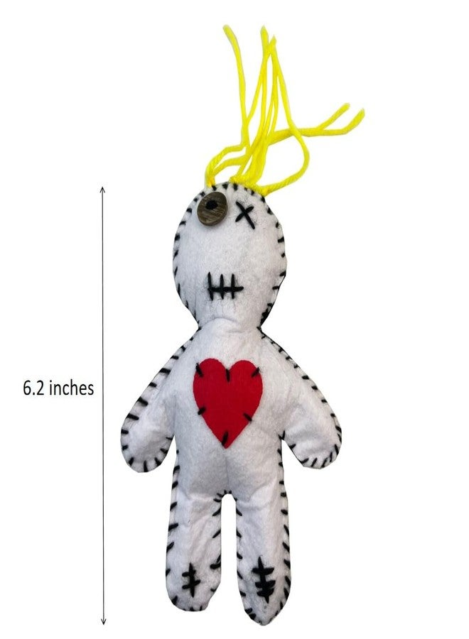 Stitch-Witch 6.2" Handmade Peace & Harmony Puppet Voodoo Doll for Happy Couple/Marriage Communication/Protection/Halloween Decor (Light Golden Blonde Hair) - Image 2