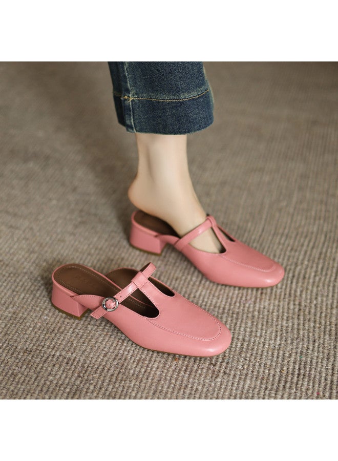 AME Fashion Minimalist Slippers, Wearable Outdoors 2025 New Simple T-strap Mule Shoes For Women, Soft And Gentle Style - Image 4