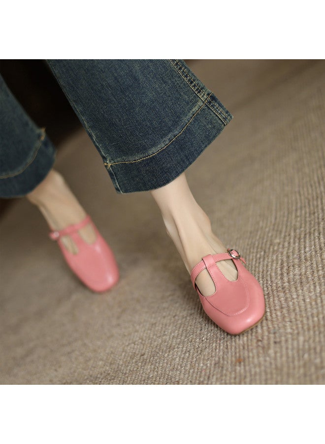 AME Fashion Minimalist Slippers, Wearable Outdoors 2025 New Simple T-strap Mule Shoes For Women, Soft And Gentle Style - Image 3