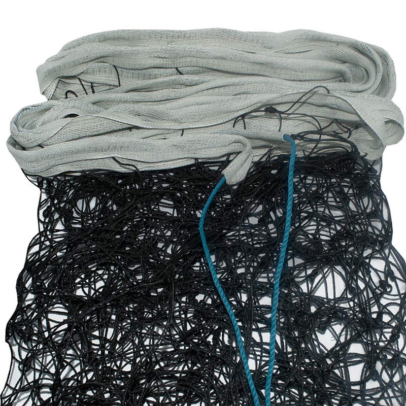 TRIUMPH شبكة كرة الطائرة 9 مش من نايلون أسود بالكامل مع شريط نايلون وحبل على الجانبين - Image 2