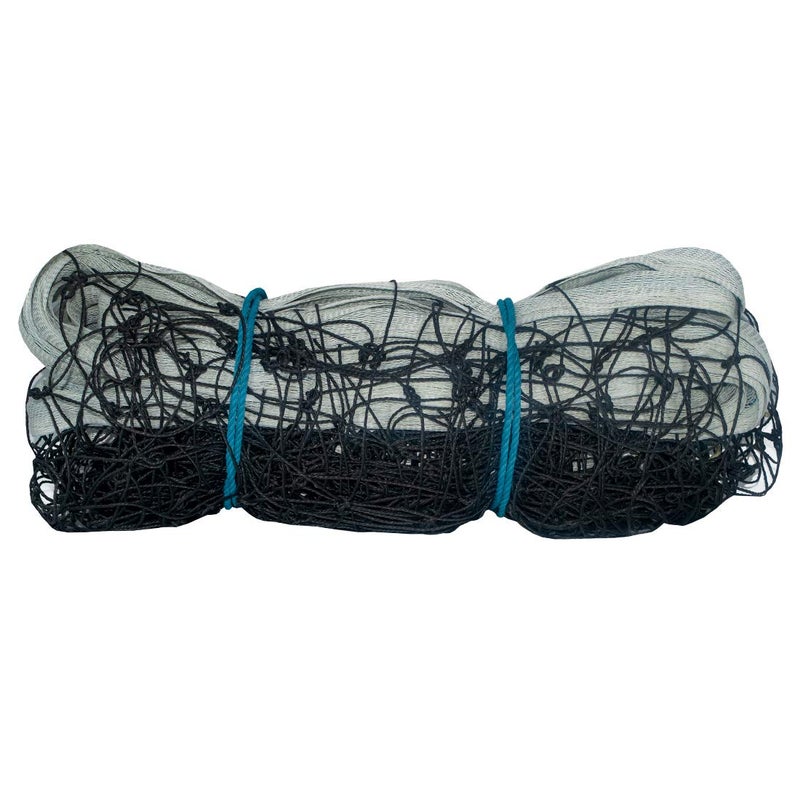 TRIUMPH شبكة كرة الطائرة 9 مش من نايلون أسود بالكامل مع شريط نايلون وحبل على الجانبين - Image 1