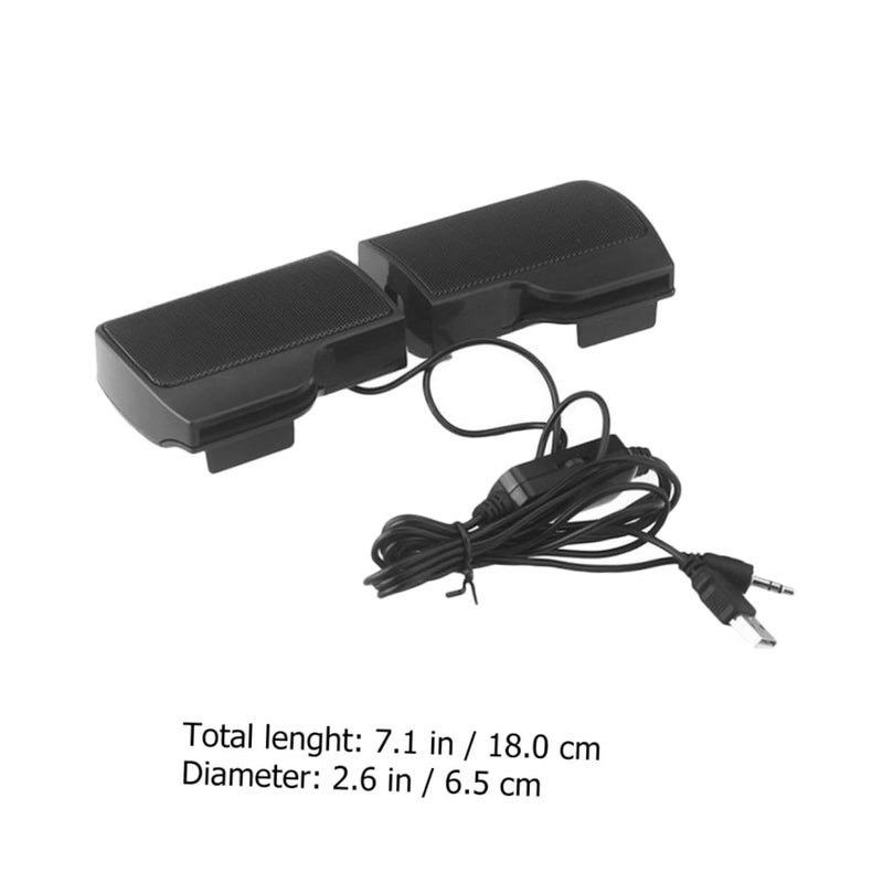مكبر صوت كمبيوتر يعمل بالطاقة عبر منفذ USB، سهل الاستخدام، صندوق صوت مكتبي مع صوت ستريو للمنزل والمكتب والسكن الجامعي - Image 4