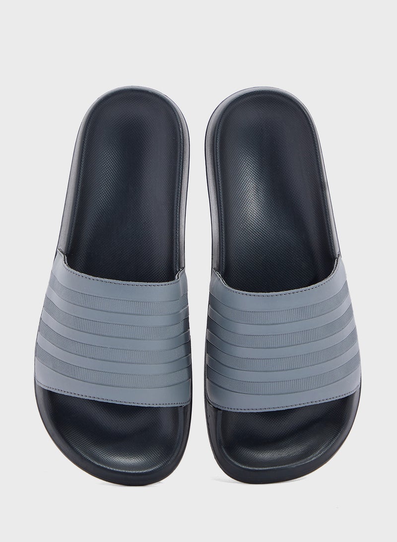 Seventy Five Stripes Detail Casual Slides  - Image 4