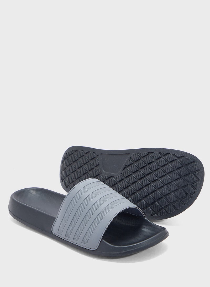 Seventy Five Stripes Detail Casual Slides  - Image 3