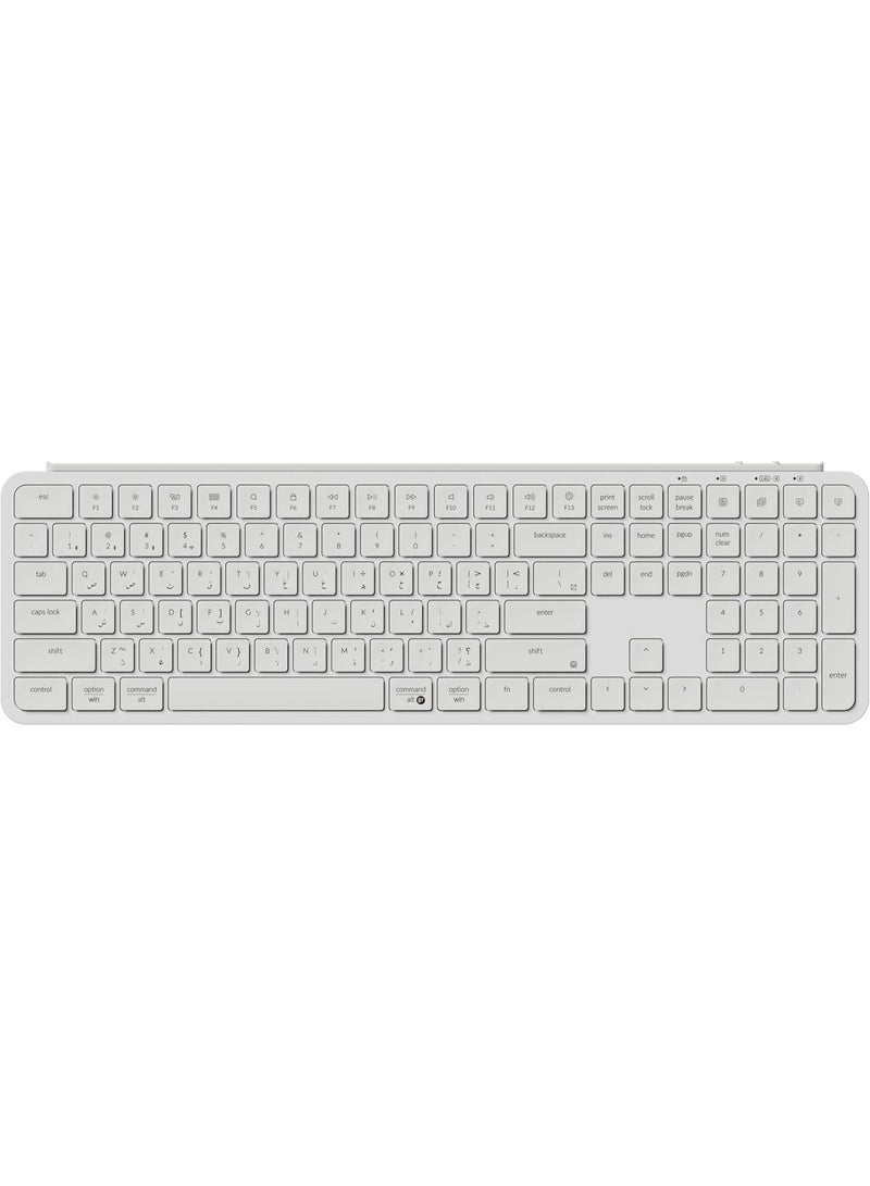 Keychron B6 Pro Ultra-Slim Wireless Keyboard – 65% Compact Layout, Arabic & English Bilingual, Scissor Switches, Bluetooth 5.2 / 2.4GHz / USB-C, Long Battery Life – Model B6 - Image 1