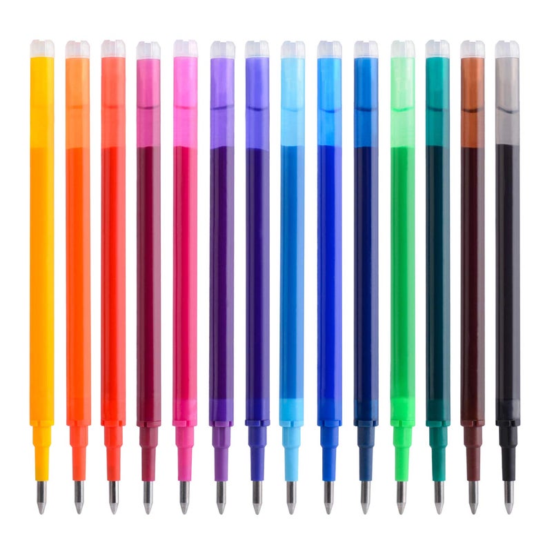 Parkoo Gel Ink Refills Compatible With Frixion And Friction Erasable Gel Pens  Fine Point 0.7 Mm  14 Colors - Image 1