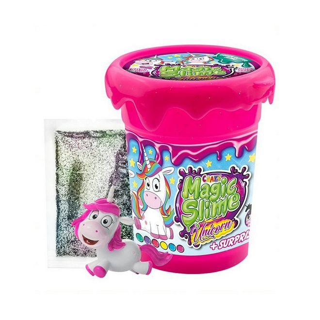CRAZE لعبة سلايم يونيكورن السحرية مع لمسات لامعة، لعب إبداعي، 5 سنوات فما فوق، 150 مل بألوان متنوعة - Image 2