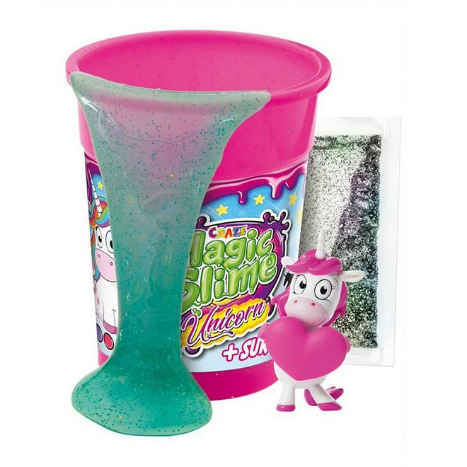 CRAZE لعبة سلايم يونيكورن السحرية مع لمسات لامعة، لعب إبداعي، 5 سنوات فما فوق، 150 مل بألوان متنوعة - Image 5