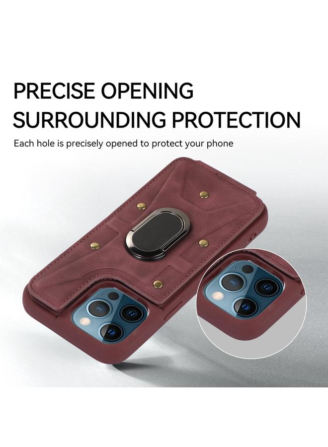 erorex Case For iPhone 11 Pro Armor Ring Wallet Back Cover Phone Case - Image 3