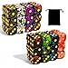 Luck Lab 48 Pack of 16mm Marble Swirl D6 6 Sided Dice Set with Round Corners Board Game Dice for MTG DND Tenzi Farkle Yahtzee Bunco or Learning Math Gold Pip Multicolor Swirl - Image 2