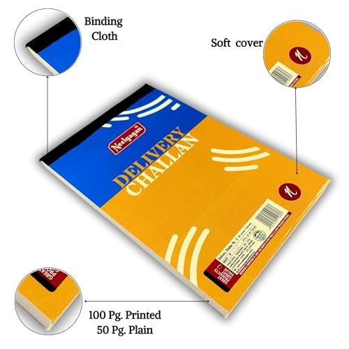 Neelgagan Delivery Challan Book No.2, Triplicate (100 Printed + 50 Plain), 3-Page Set with Carbon Paper, 14.0 cm x 22.0 cm, Ideal for Business Billing & Logistics, Pack of 3 Books - Image 3